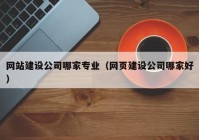 网站建设公司哪家专业（网页建设公司哪家好）