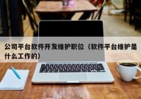 公司平台软件开发维护职位（软件平台维护是什么工作的）