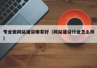 专业做网站建设哪家好（网站建设行业怎么样）